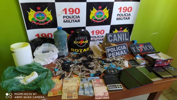 Operação das polícias Penal e Militar manda cinco para a cadeia por tráfico de drogas em Tarauacá